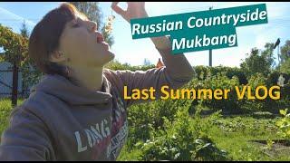 Russian Countryside Mukbang/Last Summer VLOG 2022/Russian Family