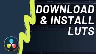 How to install LUTs in DaVinci Resolve 16