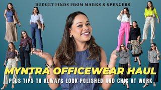 MYNTRA OFFICE WEAR HAUL | PLUS TIPS TO ALWAYS LOOK POLISHED AT WORK