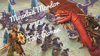 Mounted Mordor vs Foot Rohan 600 Point MESBG Battle Report!