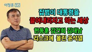 잡범이 대통령을 끌어내리자고 하는 세상