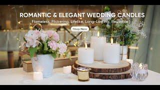 Homemory LED Candles | Table Centerpiece | Wedding Decor | Romantic Wedding Flameless Candles