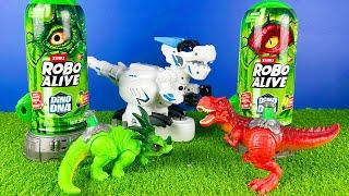 Mở hộp review khủng long bạo chúa trong ống nghiệm khủng long điều khiển bằng tay Robo Alive DNA