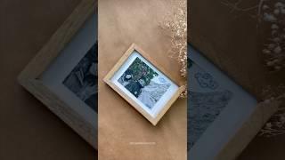 Hand embroidered photo paper.  #youtube #art #thread #embroidery #threadwork #embroideryart