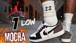 SO GOOD I NEEDED 2!! JORDAN 1 LOW MOCHA DETAILED REVIEW & ON FEET W LACE SWAPS!!