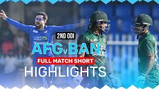 Bangladesh Beat Afghanistan to Level the Series | Full Match Short Highlights | 2nd ODI | Sharjah