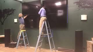 Digital Signage Video Wall Installation (time lapse)