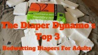 The Diaper Dynamo's Top 3 Bedwetting Diapers for Adults