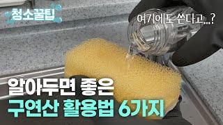 청소 업체에서 알려준 구연산 6가지 활용법!