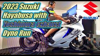 2023 Suzuki Hayabusa Dyno Test with Yoshimura exhaust at the Ace Cafe