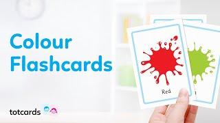 Colour Flashcards - Learn Colors for Kids Flash Cards - Totcards (4K)