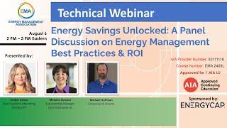 Energy Savings Unlocked: A Panel Discussion on Energy Management Best Practices & ROI