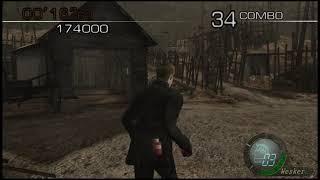 RE4 Mercenaries: Wesker Village 208000 (End Part)