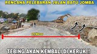 BATU JOMBA IS AGAIN MEASURED BY PUPR !!️ The Road Will Soon Be Widened For Two Lanes !!️