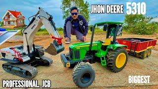 Rc John Deere 5310 Tractor & Rc  Traxxas ultimate Truck Testing