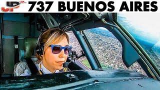 Florencia Pilots BOEING 737 out of Buenos Aires