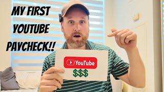 MY FIRST YOUTUBE PAYCHECK! how much I got paid as a small youtuber