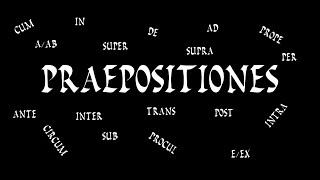 Prepositions in Latin