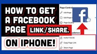 How to get a Facebook page link on Iphone.