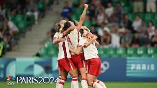 Canada fights back to earn crucial 2-1 win against France at Paris Olympics | NBC Sports