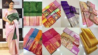 Beautiful silk sarees collections |Bridal Kanchipuram pattu sarees