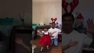 Bipasha Basu daughter Devi VIRAL Christmas video with Karan Singh Grover ️#bipasha_basu #shorts