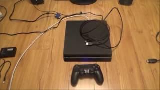 How to Connect the PS4 Slim to a VGA Computer Monitor or VGA TV