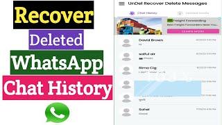 How To Recover Deleted WhatsApp Chat History | Recovery WhatsApp Chats