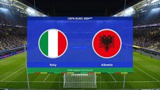 Italy vs Albania | UEFA Euro 2024 | Group B | BVB Stadion Dortmund | PES 2021