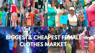 Balogun Market Vlog: AFRICA'S BIGGEST& CHEAPEST FEMALE CLOTHES MARKET