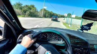 POV: BMW E36 320i vs E36 325i Crazy B-Road Chase!