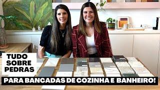 OPÇÕES DE PEDRAS PARA BANCADAS DE COZINHA E BANHEIRO