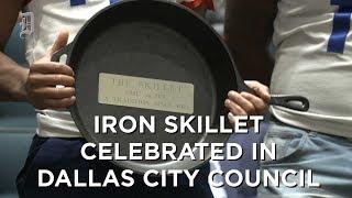 Dallas City Council celebrate SMU bringing Iron Skillet back to Dallas