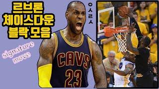 르브론 체이스다운 블락 모음 (Lebron James chasedown compilation)