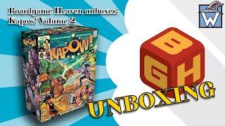 Board Game Heaven Unboxing 201: Kapow! Volume 2 (Wise Wizard Games)