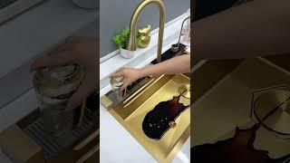Industrial-Grade Smart Kitchen Sink | Self-Powered Sensor + Dual-Temperature Control #kitchensink