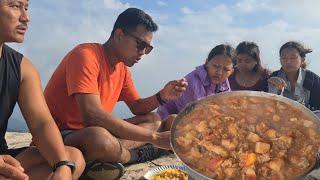 Pork Curry Aaludam Chaamre Short Hike To Chaudandigadhi With Clean And Green Beltar Team ‍‍‍