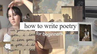 how to write poetry for beginners 🪶(my 4 step poem process) + writing tips