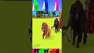 Paint Animals Lion Tiger Gorilla Cow Elephant Dog37 31nombe#shorts #paintanimals #crossingfountain