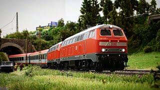 Legendäre Dieselpower auf der Modelleisenbahn. Soundcheck Roco 218 433-1 MTU 4000