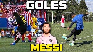 RECREANDO LOS MEJORES GOLES DE LIONEL MESSI por $10,000 ️ RETOS DE FÚTBOL ÉPICOS 