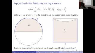 Zagadnienie najmniejszego gradientu, (Wojciech Górny, Uniwersytet Wiedeński, Uniwersytet Warszawski)
