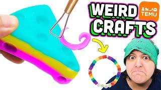 I Review The MOST Bizarre Temu Craft Kits Squishies & More!