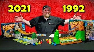 Forbidden Bridge Retro Board Game Review - 1992 Milton Bradley vs. 2021 Hasbro