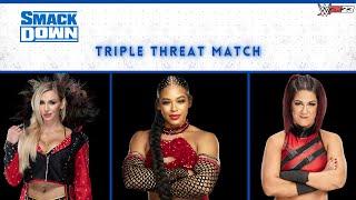 Charlotte Flair vs Bianca Belair vs Bayley - Triple Threat Match | WWE2K23 | GameCity