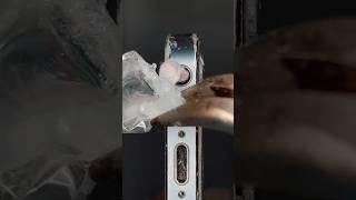Cleaning iphone Audio Jack with Hot Glue! #asmr #minisatisfying #cleaning