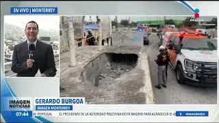 Se derrumba estructura de concreto en estación de Transmetro en Monterrey | Noticias con Paco Zea