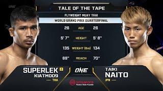 Superlek Kiatmoo9 vs. Taiki Naito | ONE Championship Full Fight