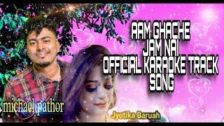 AAM GHACHE JAM NAI KARAOKE |MICHEAL PATHOR and JYOTIKA BARUAH | new jhumor @assamtrackchannel