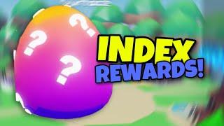 What do you get when you claim index rewards for Mystery Egg v3?